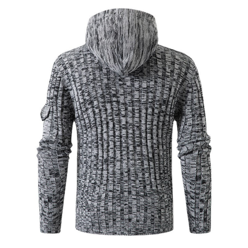 Horn Button Slim Fit Men's Sweater