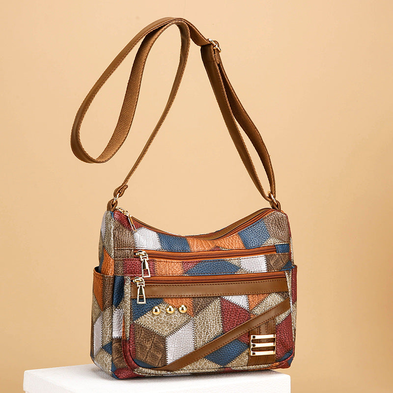 Large Capacity Double-layer Crossbody Shoulder Bag