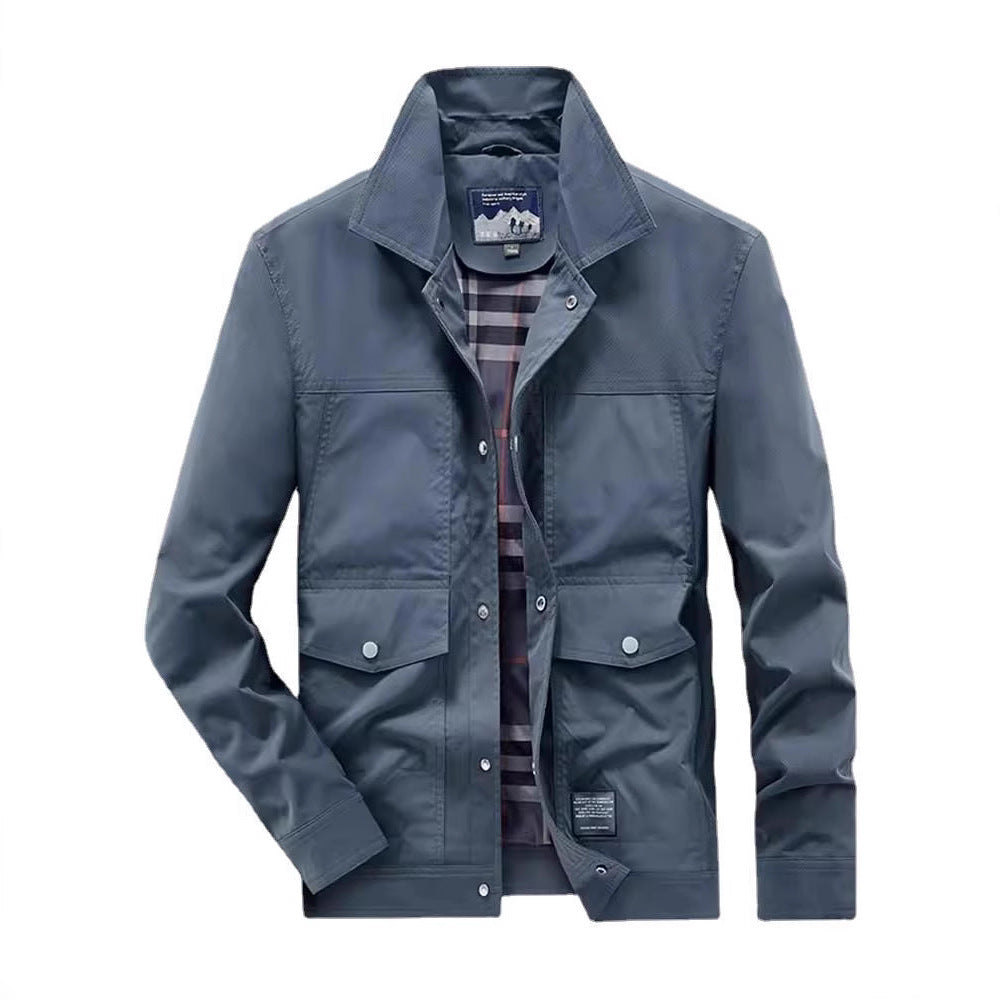 Loose Leisure Workwear Turn-down Collar Coat