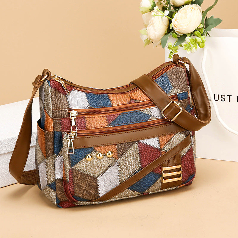 Large Capacity Double-layer Crossbody Shoulder Bag