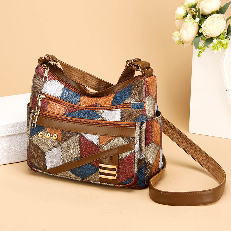 Large Capacity Double-layer Crossbody Shoulder Bag