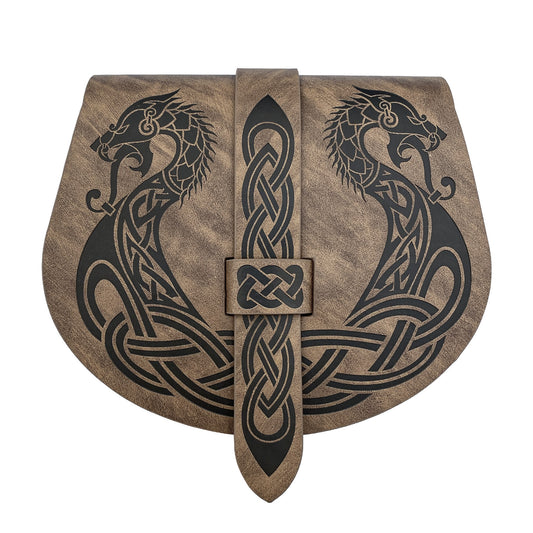 Retro Medieval Boat Pattern Saddle Bag