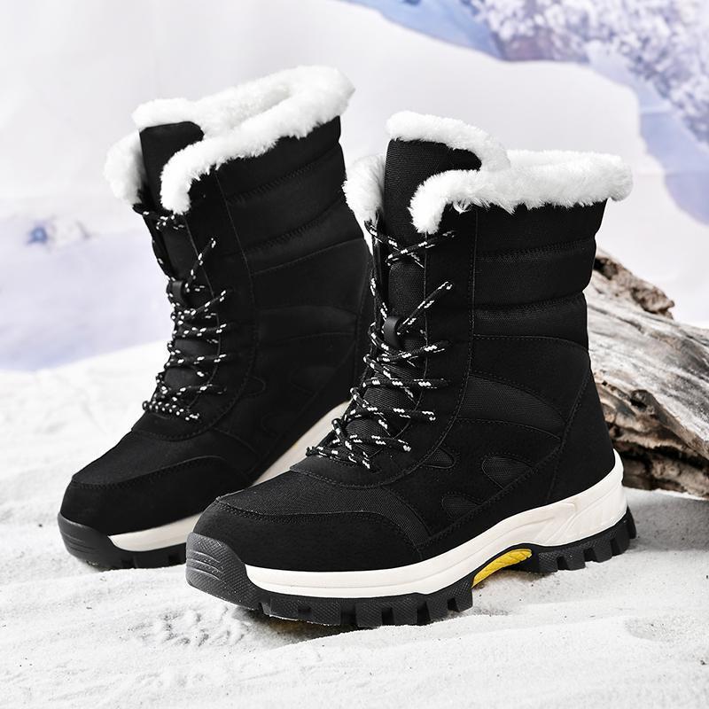 Snow Boots Outdoor Army Green Camouflage High-top Cotton Shoes